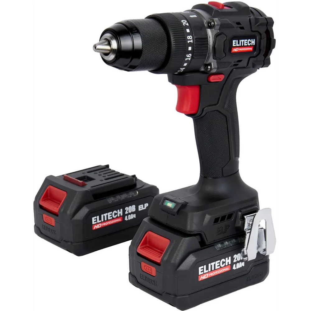 Elitech HD CD20ISL2 - профессиональная аккумуляторная дрель-шуруповерт с ударным механизмом 89409771 STLM-1568851 - Вид №4