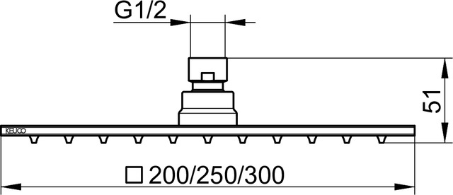 59986010302 Верхний душ KEUCO Brausen und Brausezubehör - Вид №2
