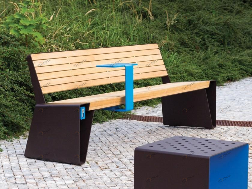 mmcité1 Скамья со встроенным освещением со спинкой Radium sun-id-1349598