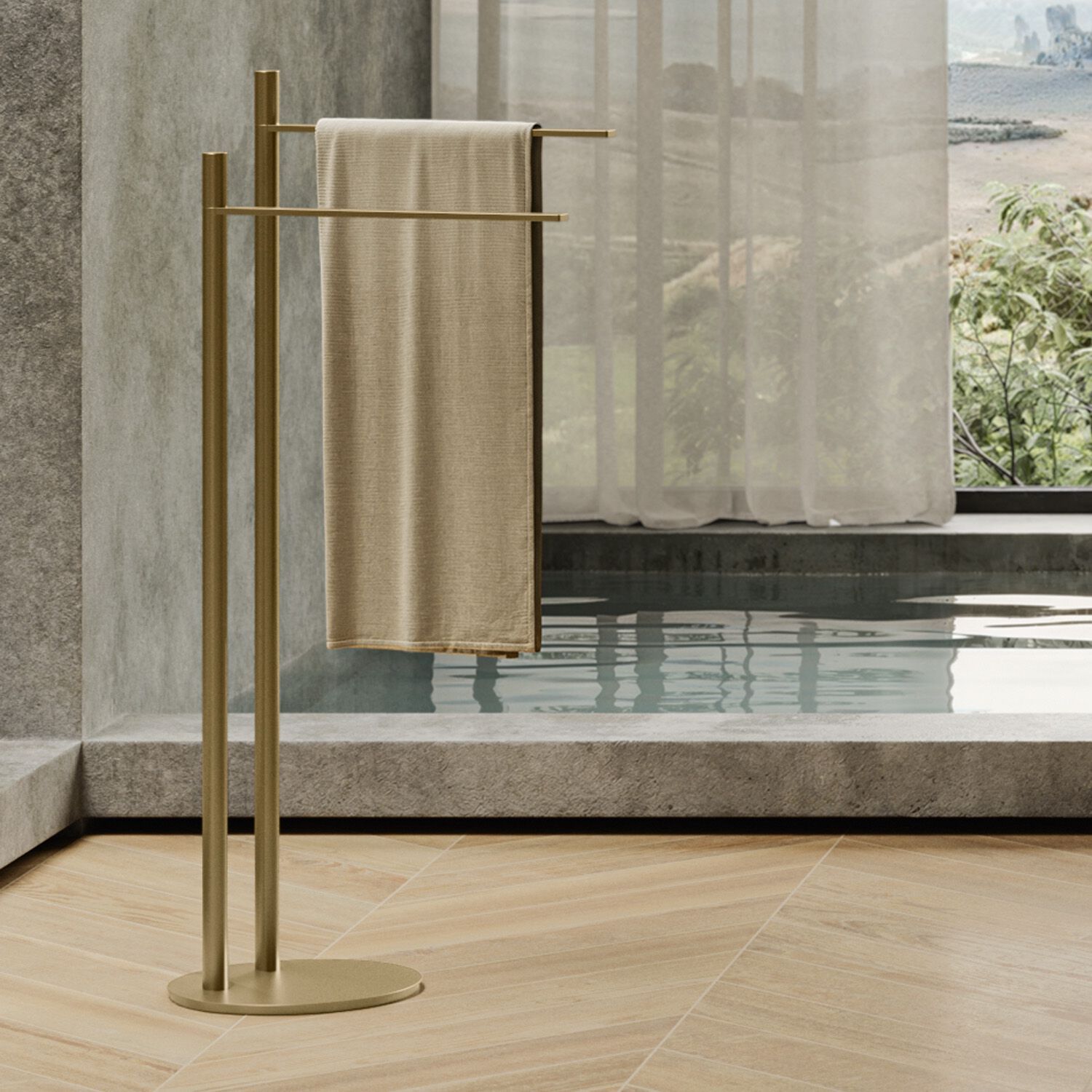 Держатель для полотенец из нержавеющей стали Newform аксессуары X-STEEL 316 ARCH-00031785 - Вид №1