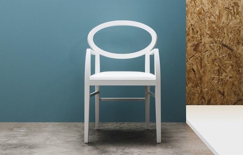 Andreu World Стул Medallion из бука со встроенной подушкой Zarina So1710 - Вид №3