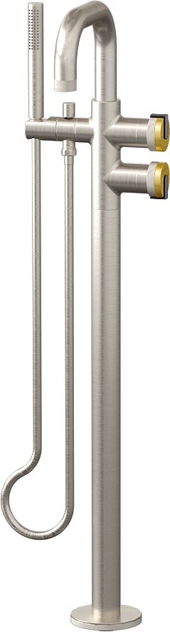 E-11557-R1BB-L1MBK-BNi Смеситель напольный отдельностоящий (внешняя часть) GRAFF MOD+