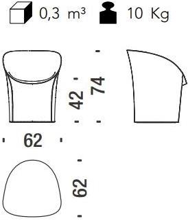Moroso Кресло из полиэтилена с металлическим лаком Moon sun-id-1493048 - Вид №22