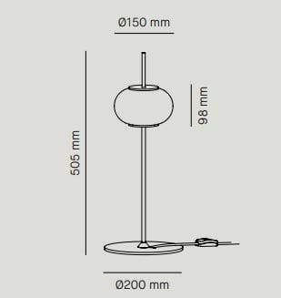 Настольная лампа из стали и стекла Milan Iluminacion Astros ARCH-00096626 - Вид №6