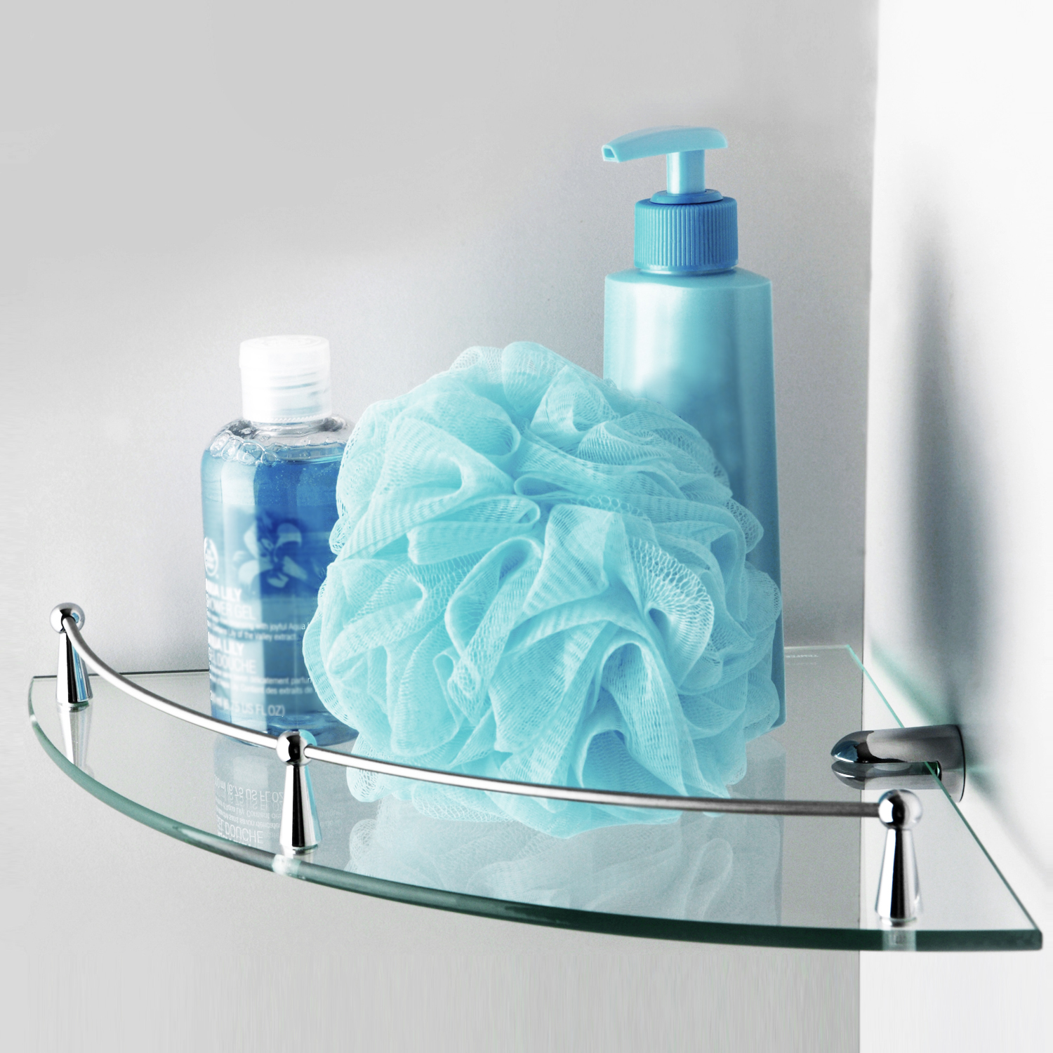 K-544 Полка стеклянная угловая WasserKRAFT 