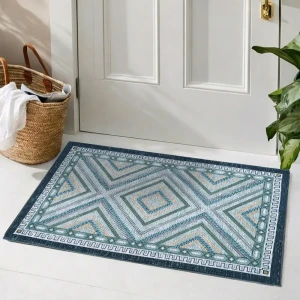 Коврик грязезащитный KREAFORTA Cauvery 60x90 см хлопок цвет перламутровый