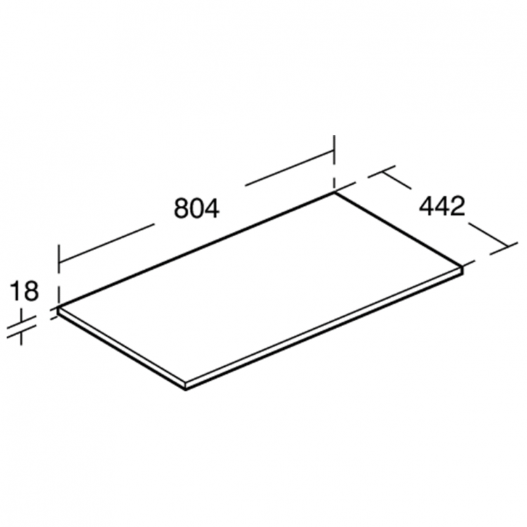 E0849UK Столешница 80 см Ideal Standard CONNECT AIR - Вид №4