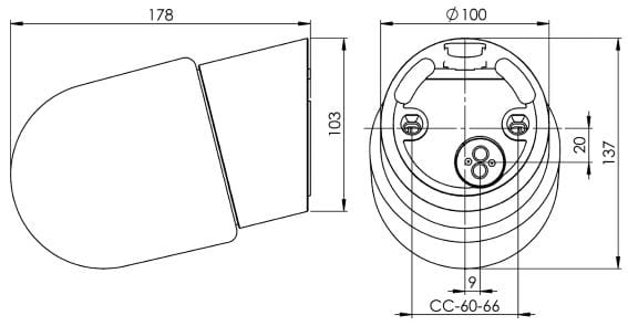 Настенный светильник из опалового стекла Ifö Electric Contrast ARCH-00102258 - Вид №2