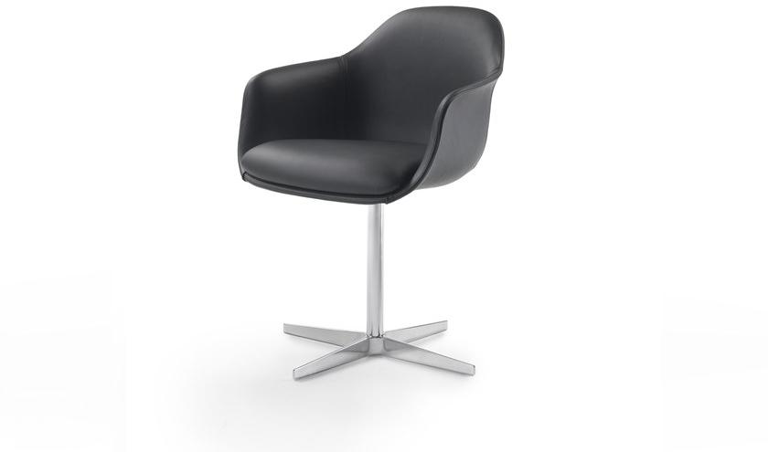 Marelli 4-спицевое кожаное кресло с подлокотниками sun-id-1382781 - Вид №2