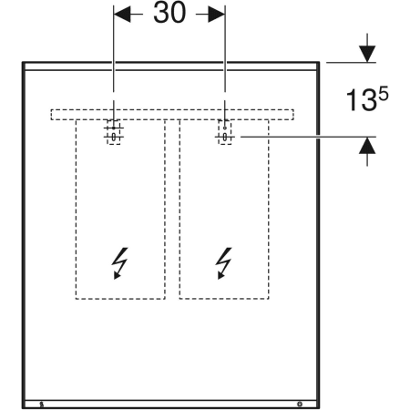 501.070.00.1 Зеркало с подсветкой Geberit Option Plus с прямым и непрямым освещением Geberit  - Вид №19