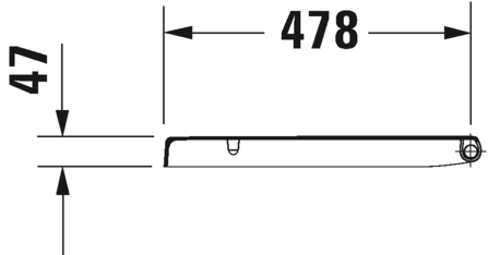 0063390000 Крышка сиденье для унитаза Duravit Starck 3 - Вид №3