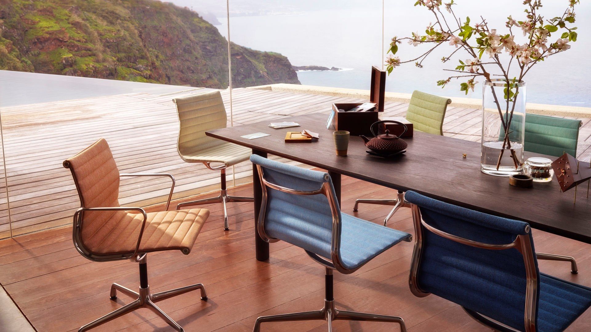 Стул из ткани VITRA Eames Aluminium Group ARCH-00115727 - Вид №3