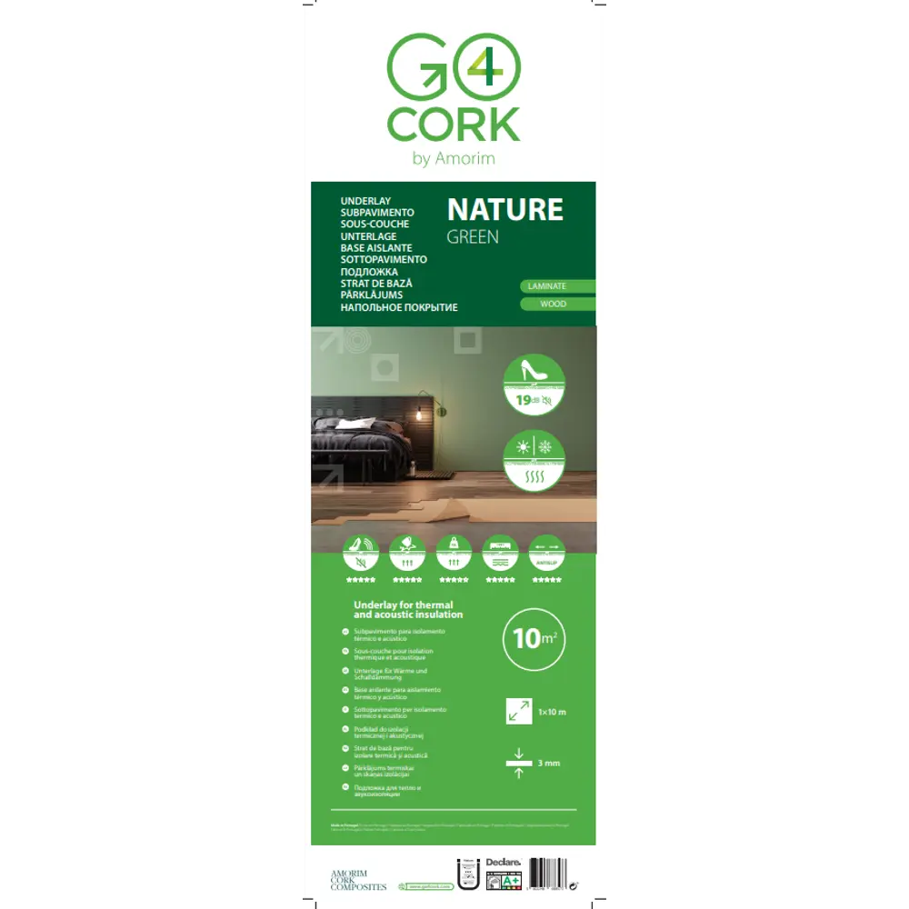 Подложка пробковая Go4Cork Nature 3 мм 10 м² 86495221 STLM-2075079  - Вид №3