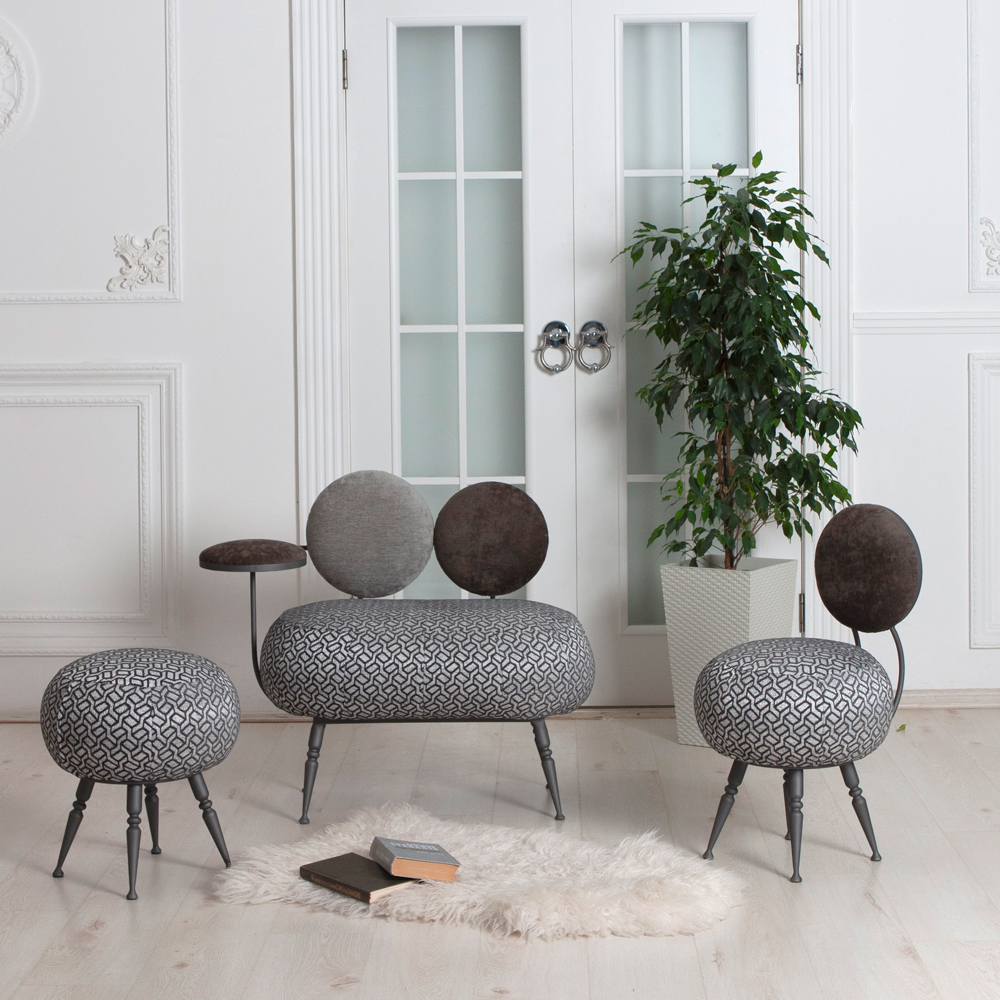 14043 Банкетка Форте Люкс Грей BOGACHO 4627174556209 - Вид №3