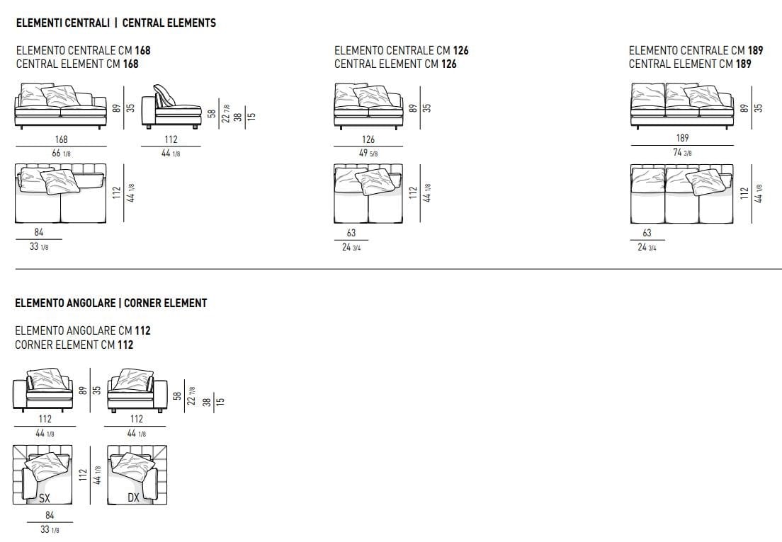 Ткань диван Minotti Freeman ARCH-00060440 - Вид №18