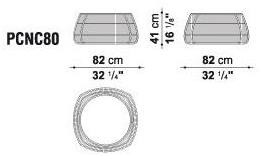 B&B Italia Outdoor Круглый садовый столик из полиэтилена Canasta '13 sun-id-1504648 - Вид №4