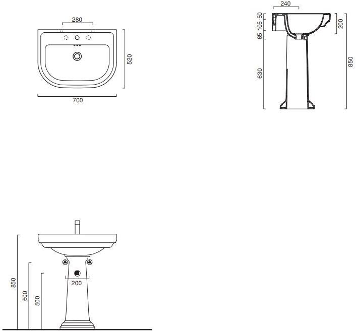 Накладная раковина на столешницу  овальная CERAMICA CATALANO Canova royal sun-id-1510191 - Вид №6