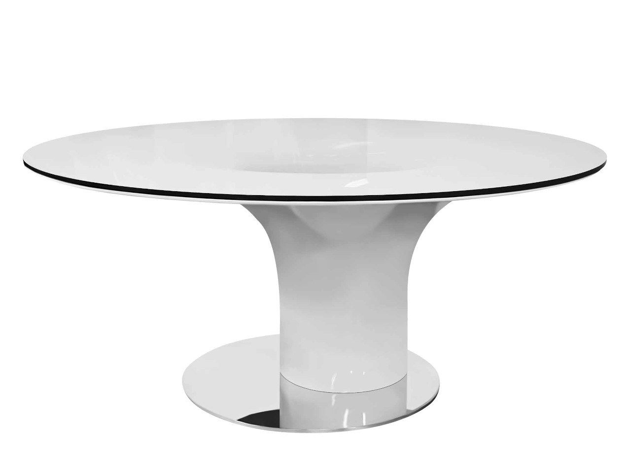 Круглый обеденный стол со стеклянной столешницей GANSK Джаз ARCH-00022445