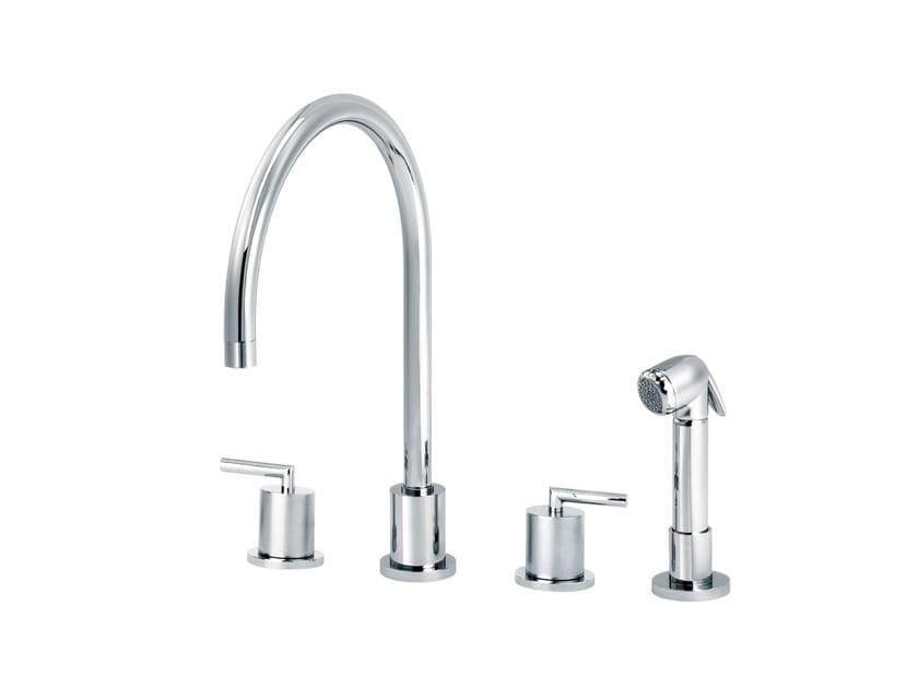 Смеситель для кухни на столешнице со съемным ручным душем rvb ARCH-00012103