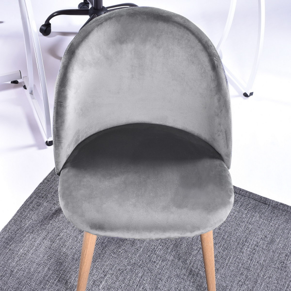 Стул с мягкой обивкой серый с ромбами "Лион" STOOL GROUP ДИЗАЙНЕРСКИЕ 00-3881979 Серый  - Вид №7