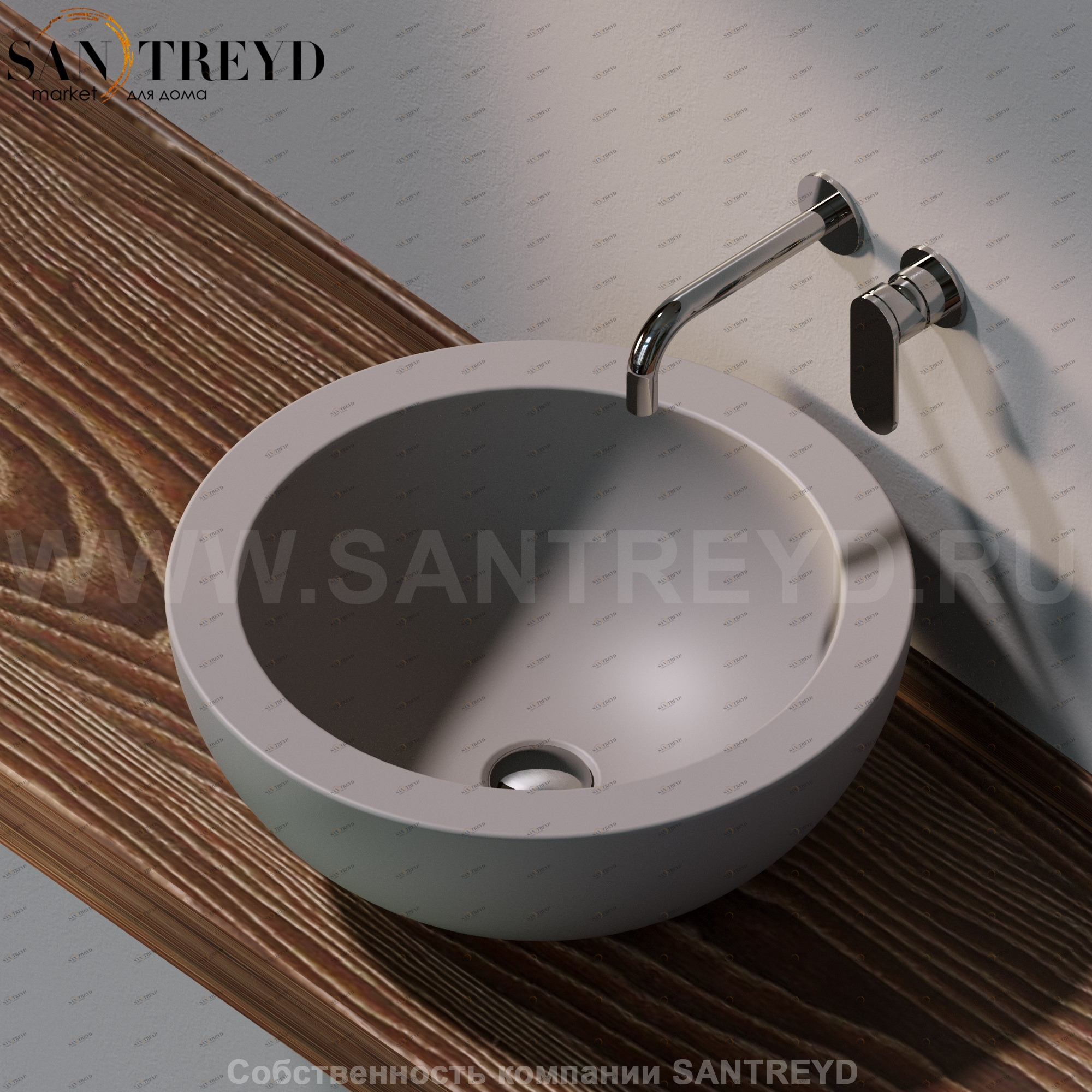 FN50L1019 Накладная раковина на столешницу  круглая Ceramica Flaminia Fonte