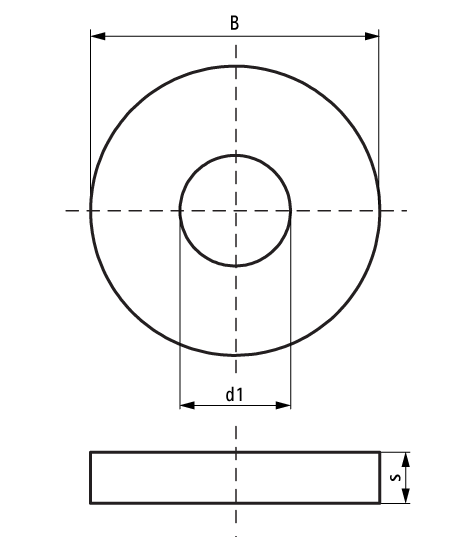 2801312506 VibraTek® SA-W Silent Washer silent rubber washer for isolating metal to metal contact walraven  - Вид №1
