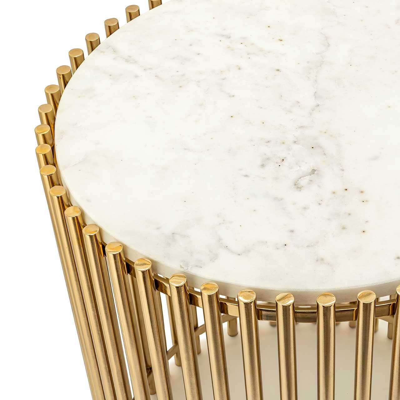 450299-93 ABHIKA БОКОВОЙ СТОЛ SPIN H51 D44 BLACK/GOLD  - Вид №2