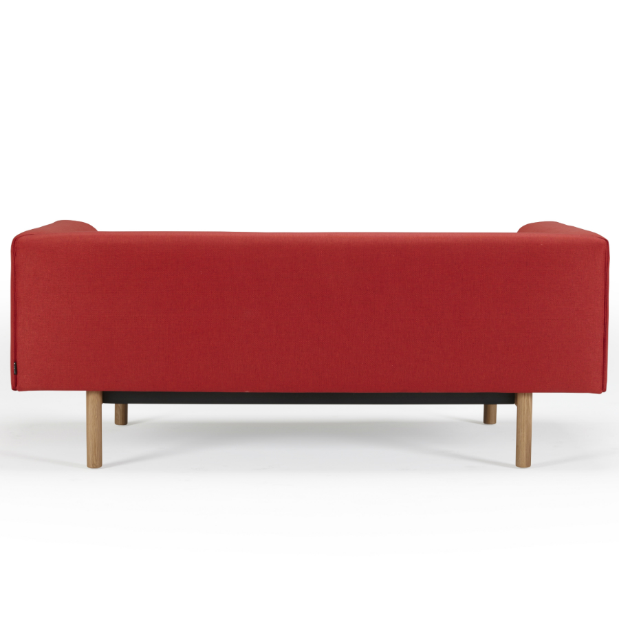 Диван-софа двухместный с мягкими подлокотниками Ebeltoft, лакированный дуб, красный Kragelund 21002202247 - Вид №3