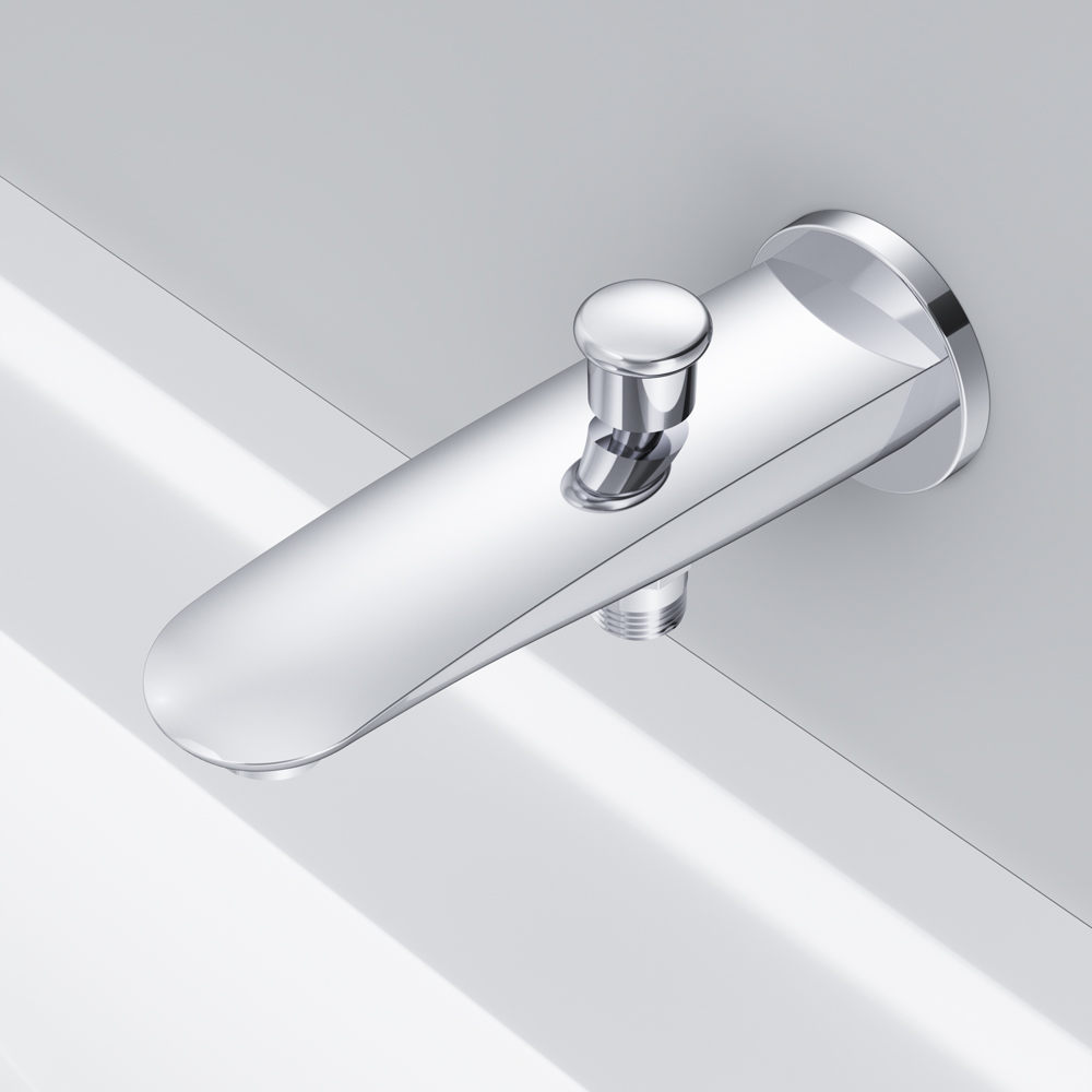 F8070100 излив на ванну 175 мм с переключателем на душ хром шт. AM.PM Like - Вид №2