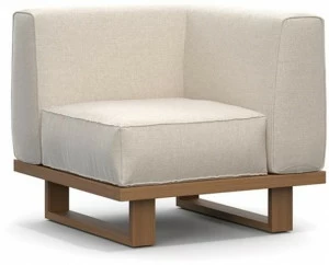 Atmosphera Угловое садовое кресло из тика и ткани 9.zero 9.0.m1