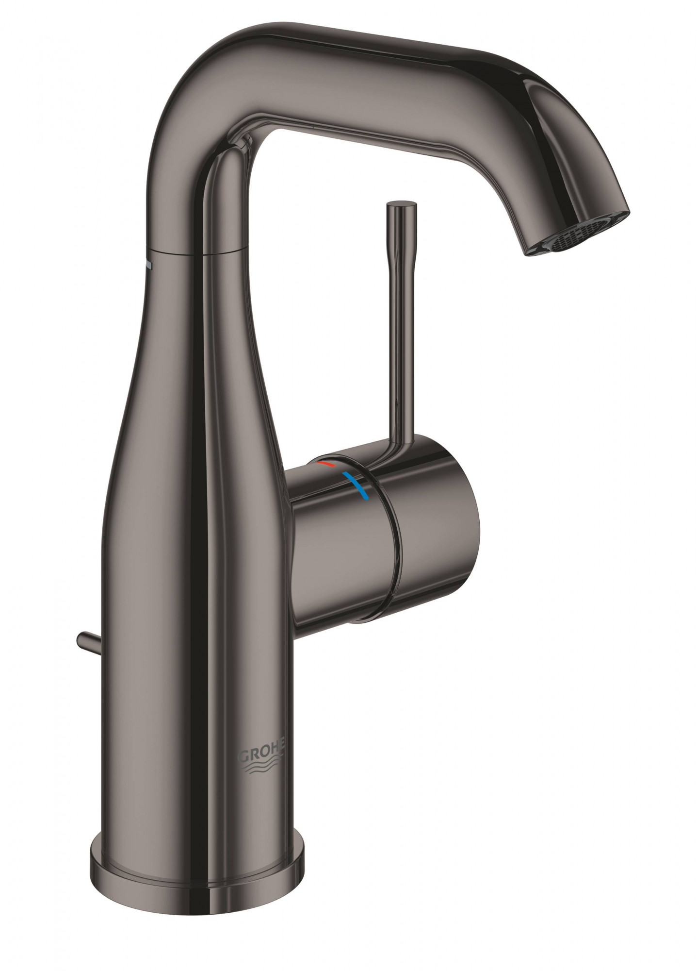 Смеситель для раковины GROHE Essence+ с донным клапаном и средним изливом, хром (23462001) 23462A01