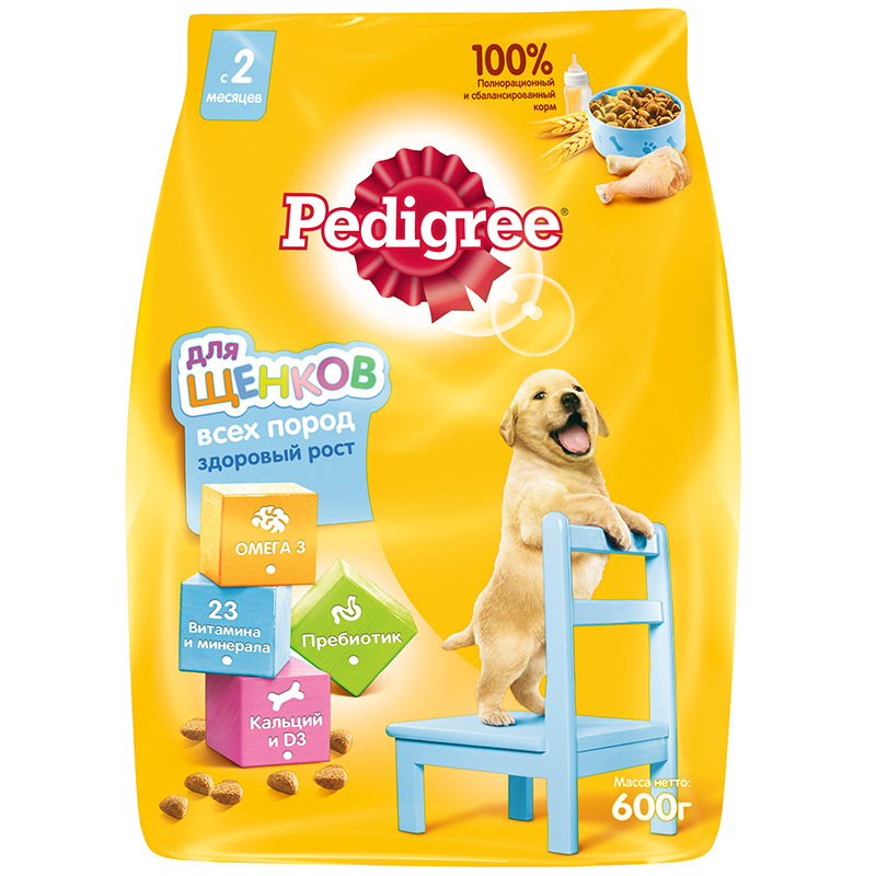 ПР0029581 Корм для щенков для всех пород сух. 600г PEDIGREE 