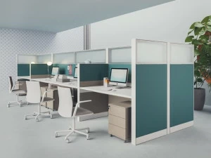 PROF Отдельностоящая модульная офисная перегородка из дерева Openwall