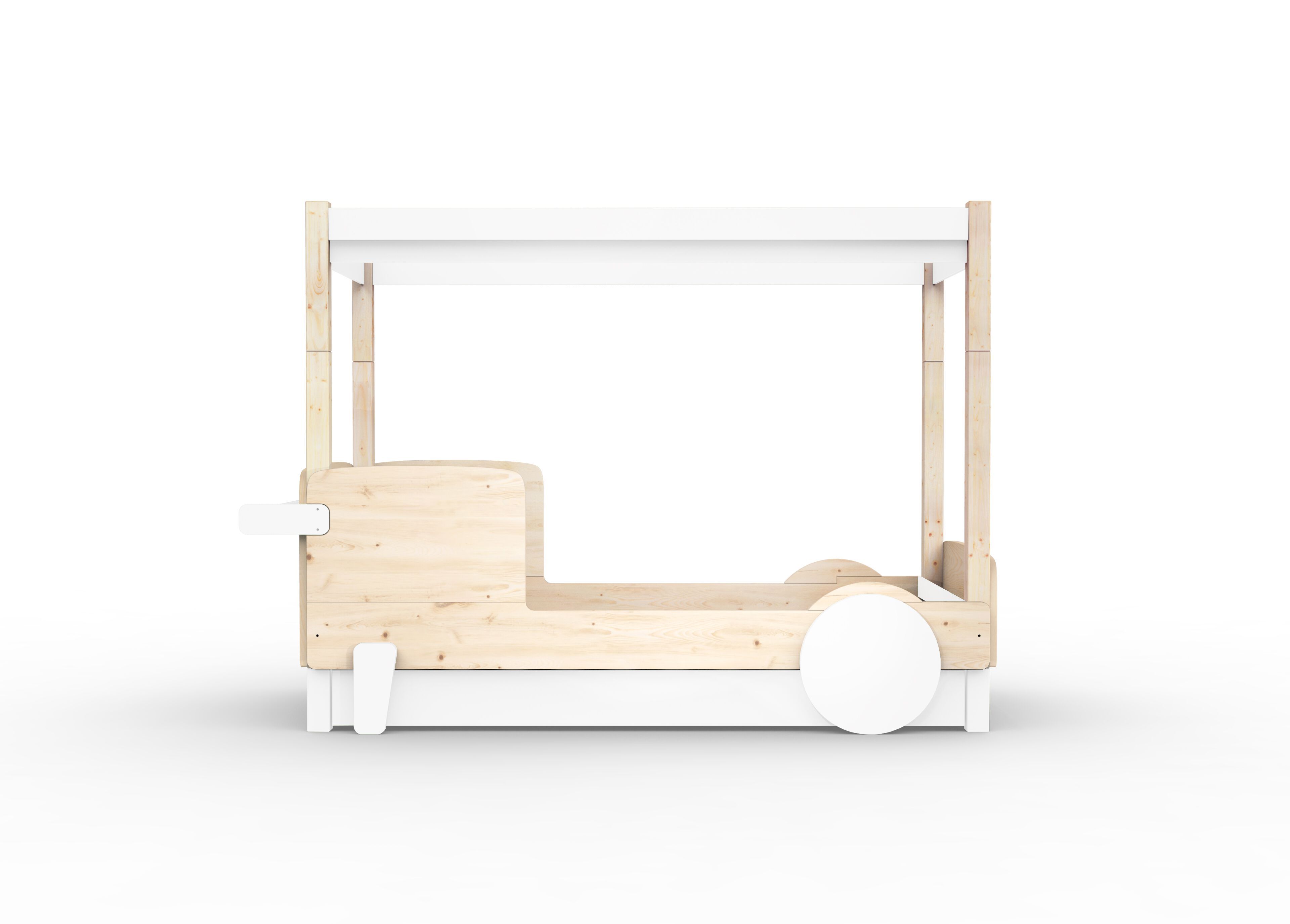 Деревянная выдвижная односпальная кровать с балдахином Mathy by Bols ARCH-00151317 - Вид №6