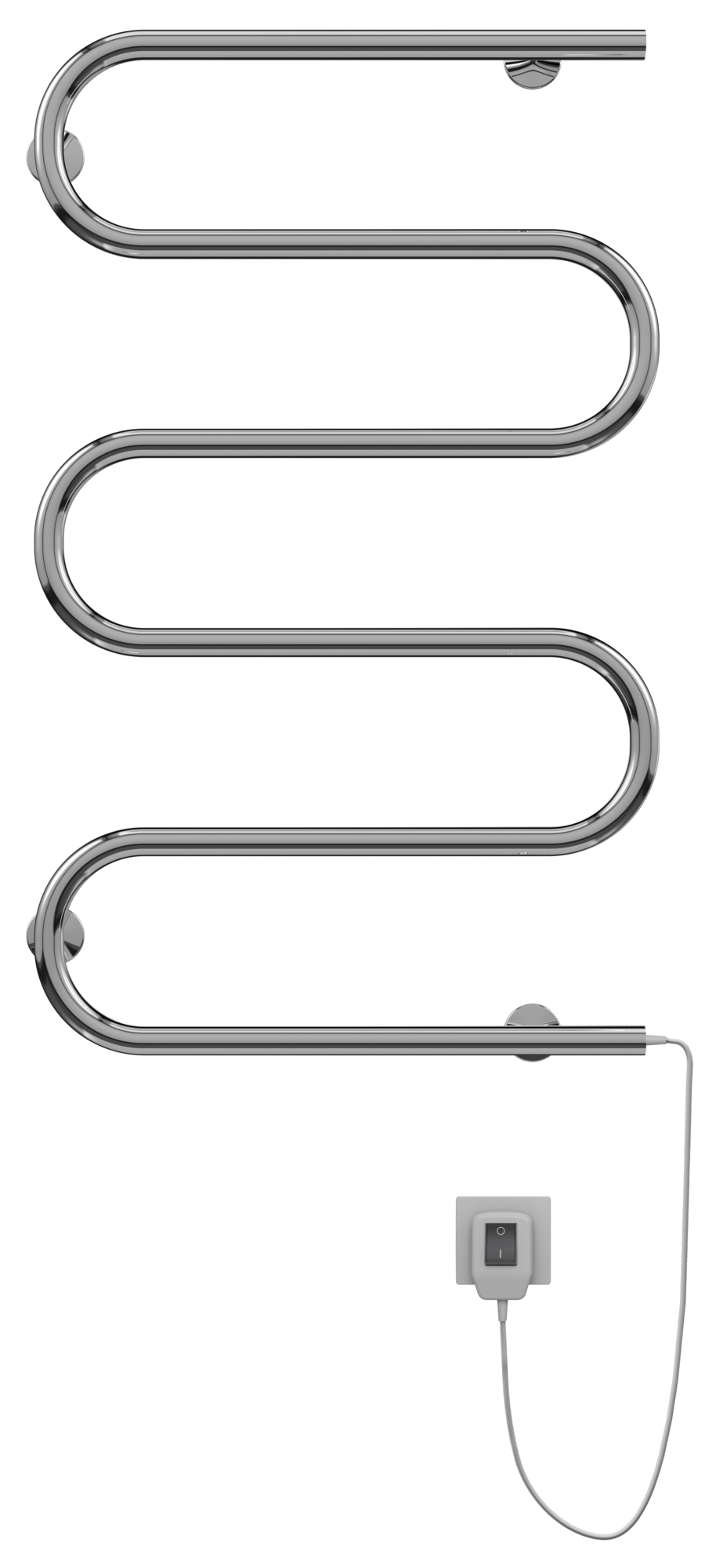 4620768883972 ЭЛЕКТРИКА Электро 25 Ш-обр 600х800 Полотенцесушитель TERMINUS Нержавеющая сталь  - Вид №1