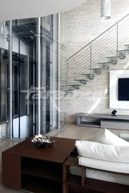 FARAONE Консольная лестница из нержавеющей стали и стекла sun-id-1490682 - Вид №5