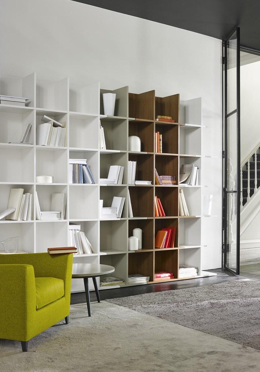 Ligne Roset Модульный открытый книжный шкаф из дерева  007has80  - Вид №3