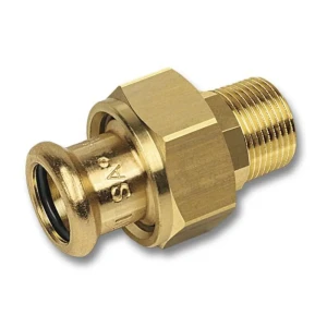 Пресс-фитинг Sanha 3/4"x15 мм НР-ВПР бронза 89355104 STLM-2061418
