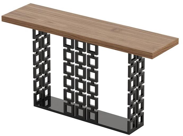 Laskasas Прямоугольная консоль из нержавеющей стали и дерева sun-id-1389191 - Вид №1