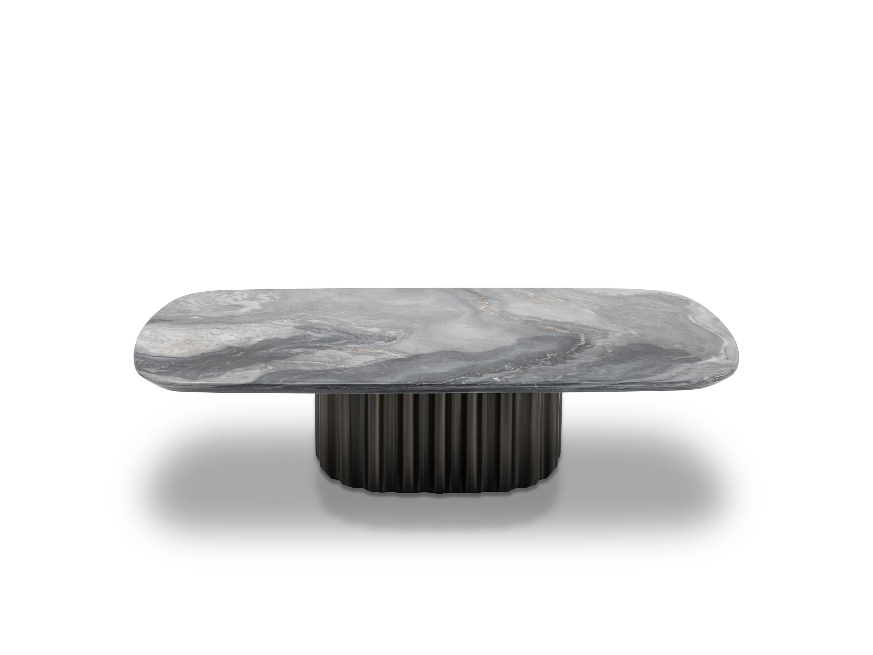 Прямоугольный журнальный столик из мрамора и нержавеющей стали CAMPO DE' FIORI ASCT656 ARCH-00103984