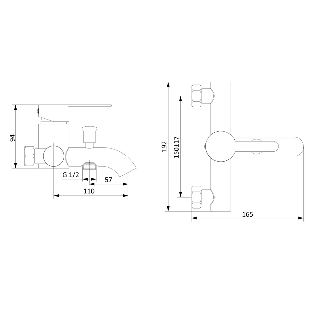 Смеситель для ванны Damixa Rowan в бронзовом исполнении 89346498 STLM-0977684 - Вид №4