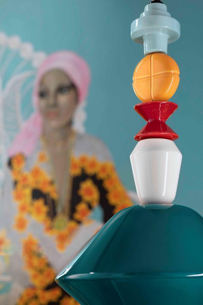 FERROLUCE Подвесной светильник из керамики Lariat C2510 - Вид №2