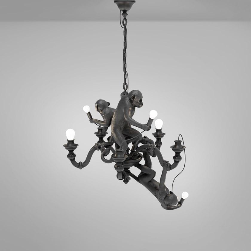 Seletti Светодиодная люстра из пластмассы The monkey lamp sun-id-1501264 - Вид №12