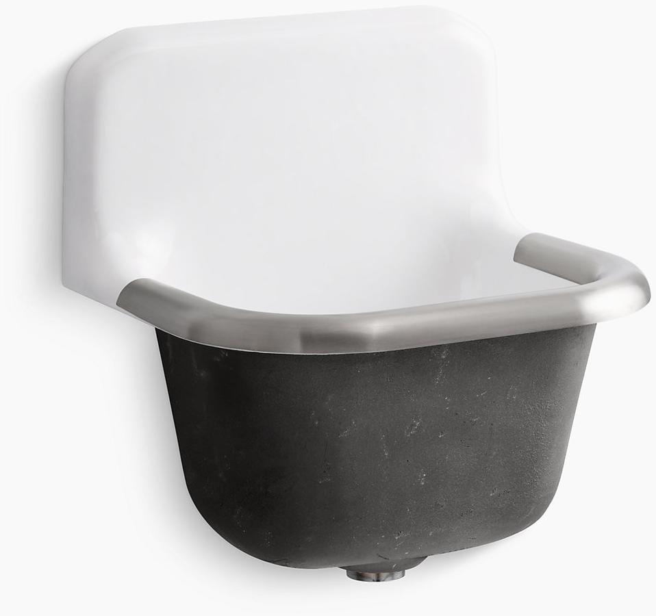 K-6718-0 Подвесная раковина настенная прямоугольная Kohler  белая  - Вид №1