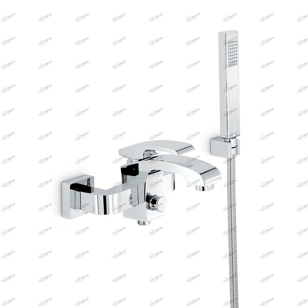 Комплект ванн с фиксированным держателем для душа, гибкий, ручной душ X-SENSE NEWFORM Италия 62540C