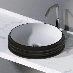 L608105 Накладная раковина на столешницу  круглая A. e T. Italia GLASS