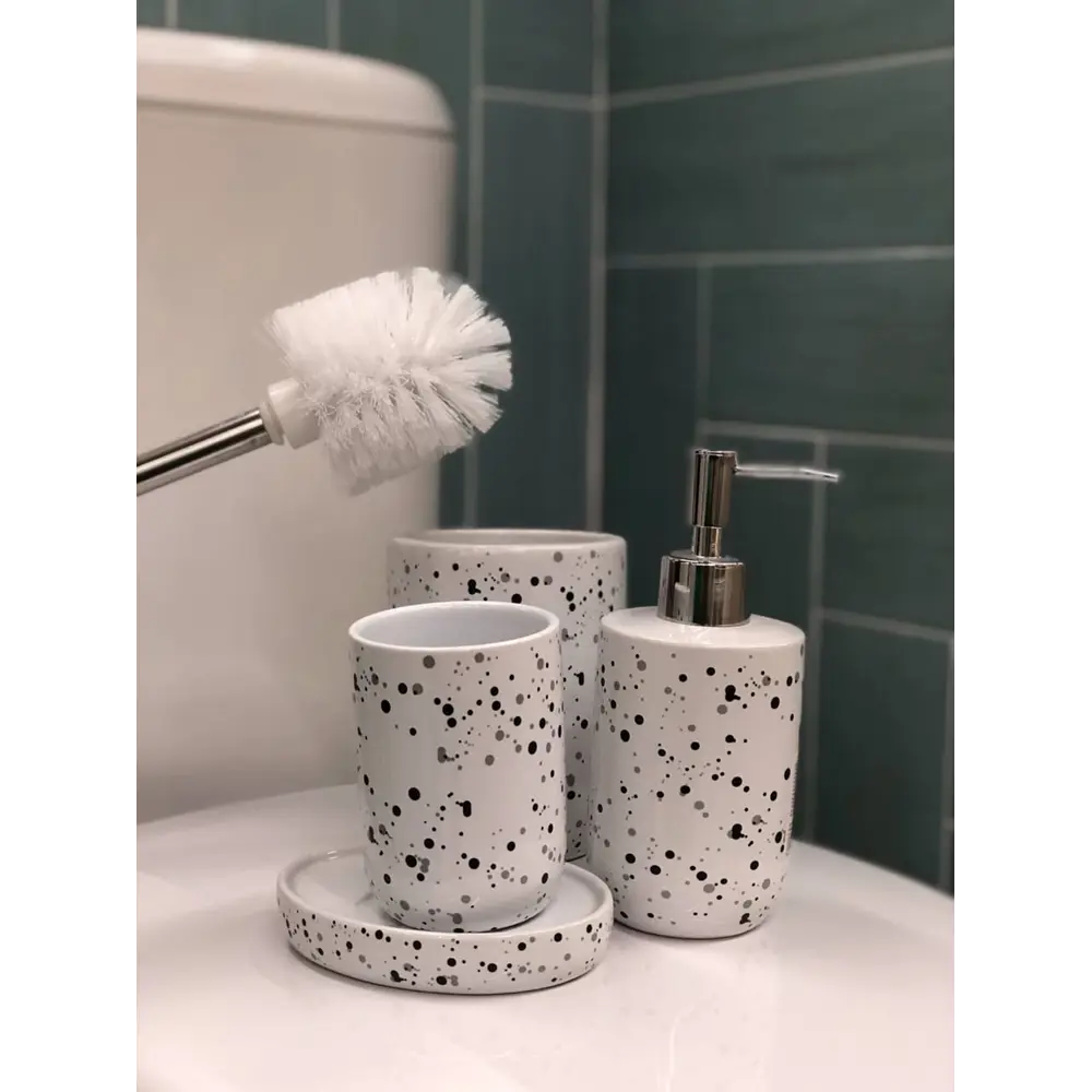 Стакан для зубных щёток «Spots», керамика 82040331 STLM-2038432 SWENSA - Вид №3