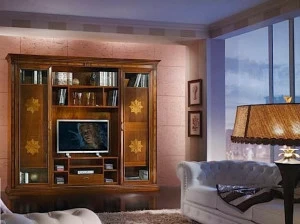 Arvestyle Книжный шкаф из массива дерева с подставкой под телевизор Vivre lux Ks-e705