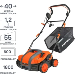 Электрический скарификатор PATRIOT SCE 180 для профессионального ухода за газоном 82659638