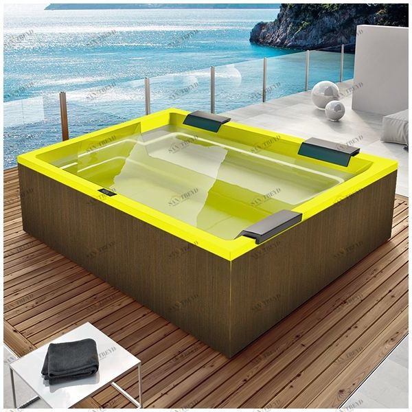 Бассейн Gruppo Treesse Rest SPA-V192H-PL-Z прямоугольный spa с гидромассажем и нагревателем встроенный желтый SPAV192HPLZ